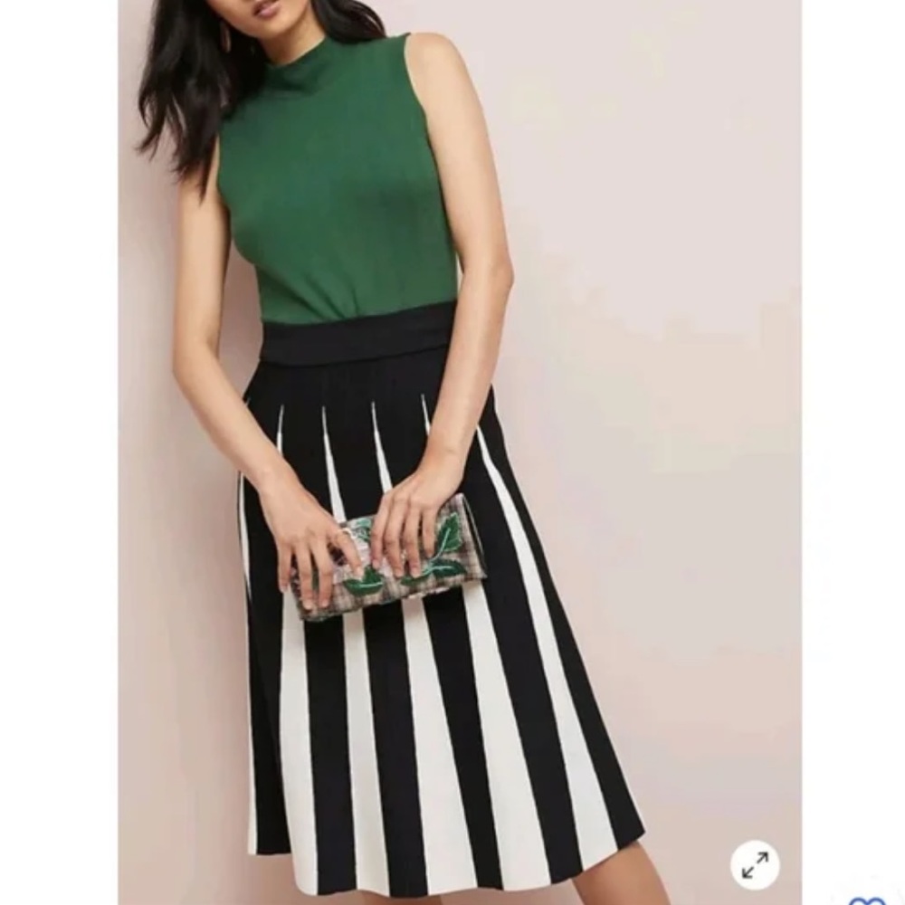 Anthropologie Maeve Knit Striped Skirt